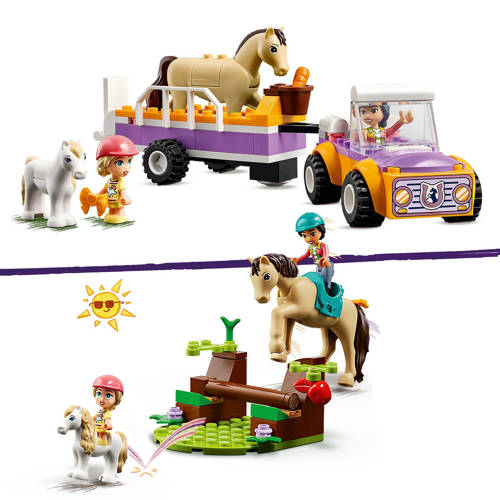 Lego Friends Paard en pony aanhangwagen 42634 Bouwset