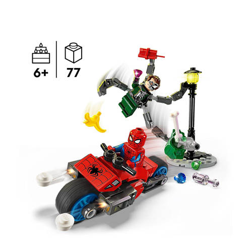 Lego Super Heroes Motorachtervolging: Spider-Man vs. Doc Ock 76275 Bouwset