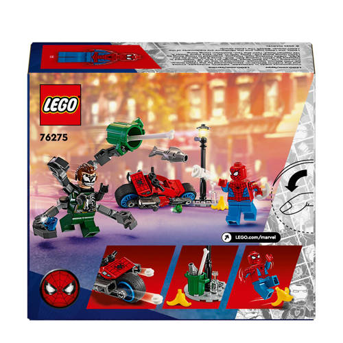 Lego Super Heroes Motorachtervolging: Spider-Man vs. Doc Ock 76275 Bouwset