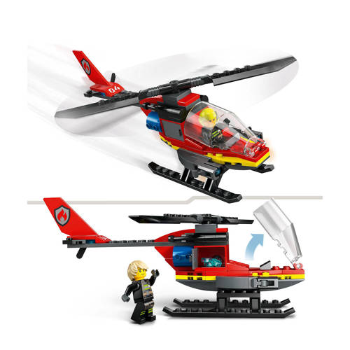 Lego City Brandweerhelikopter 60411 Bouwset | Bouwset van