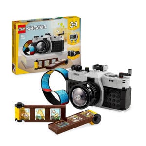 3-in-1 Retro fotocamera Set met Modellen van Speelgoed Tv en Videocamera 31147