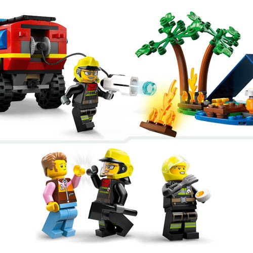 Lego City 4x4 brandweer auto met reddingsboot 60412 Bouwset