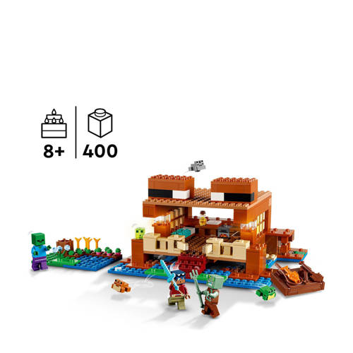 Lego Minecraft Het kikkerhuis 21256 Bouwset | Bouwset van