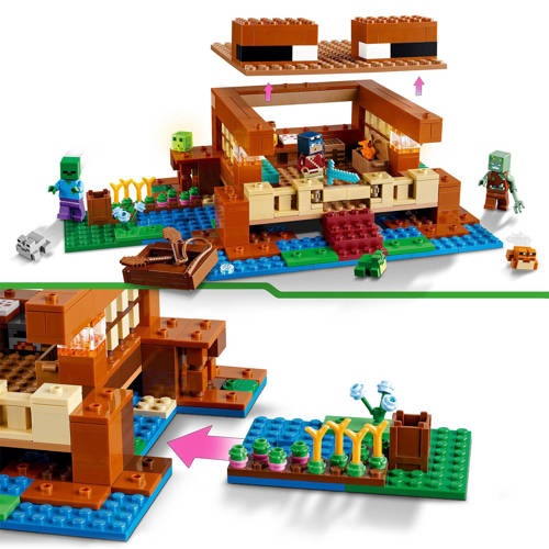Lego Minecraft Het kikkerhuis 21256 Bouwset | Bouwset van