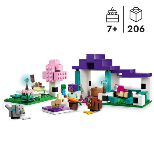 Lego Minecraft De dierenopvang 21253 Bouwset | Bouwset van