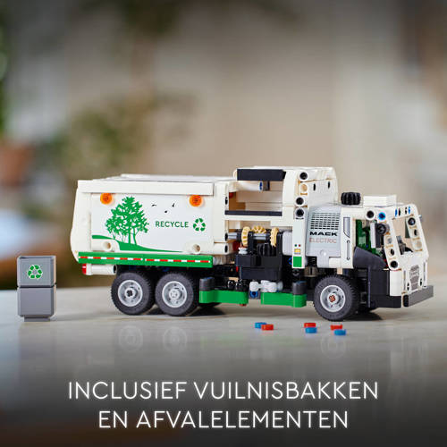 Lego Technic Mack LR Electric vuilniswagen 42167 Bouwset