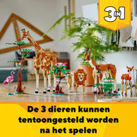 thumbnail: LEGO Creator 3-in-1 Safaridieren Speelgoed Set met Giraffe, Gazelles en Leeuw 31150