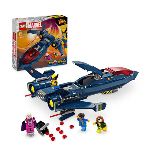 LEGO Marvel X-Men X-Jet Bouwbaar Speelgoed Vliegtuig Model 76281 Bouwset afbeelding