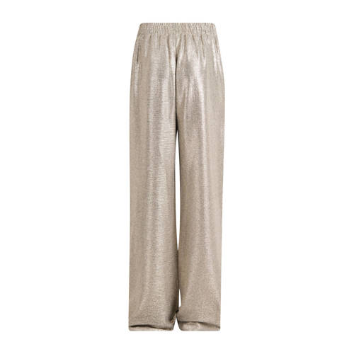 Shoeby loose fit broek met glitters goud Meisjes Polyester 98 104