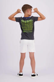 thumbnail: Vingino x Messi T-shirt Jacko met backprint donkergrijs/geel