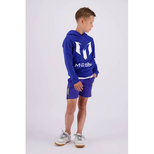 VINGINO x Messi hoodie met logo hardblauw Sweater Logo 104