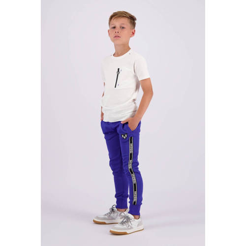 VINGINO x Messi joggingbroek Serto met zijstreep hardblauw Jongens Sweat 116