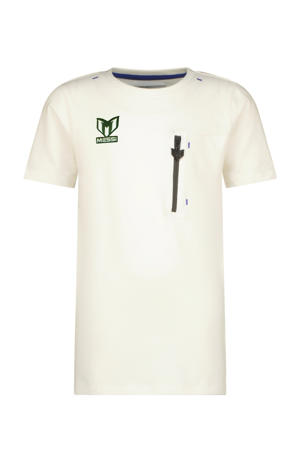 T-shirt Jusai met printopdruk wit