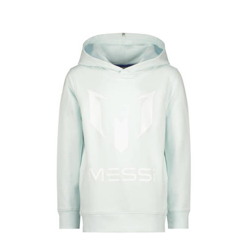 Vingino x Messi hoodie met logo lichtblauw Sweater Logo