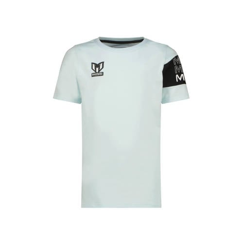Vingino x Messi T-shirt Jumal met logo lichtblauw Jongens/Meisjes Stretchkatoen Ronde hals - 104