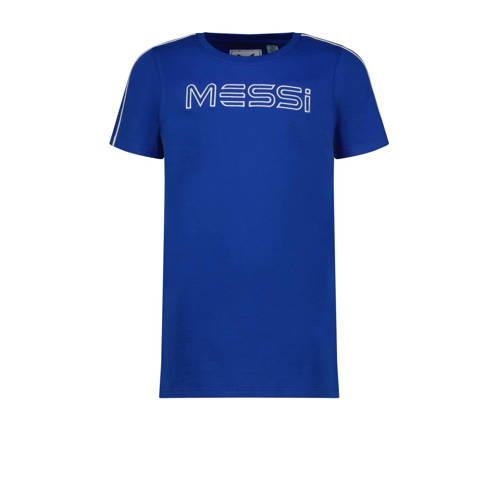 Vingino x Messi T-shirt Jaxe met logo hardblauw Jongens Stretchkatoen Ronde hals
