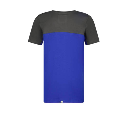 VINGINO x Messi T-shirt Jint met logo hardblauw donkergrijs Jongens Stretchkatoen Ronde hals 104