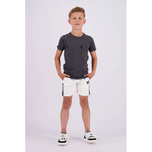 VINGINO x Messi T-shirt Jusai met printopdruk donkergrijs Jongens Stretchkatoen Ronde hals 104