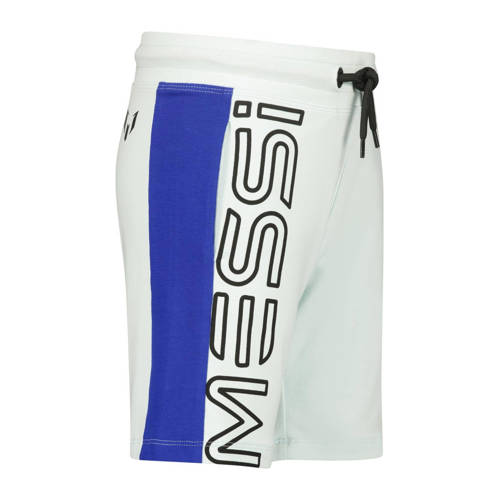 VINGINO x Messi sweatshort Rafo met logo lichtblauw hardblauw Korte broek 104