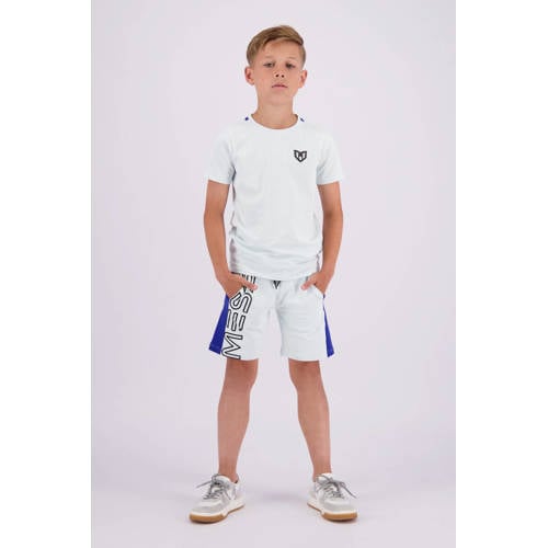 VINGINO x Messi sweatshort Rafo met logo lichtblauw hardblauw Korte broek 104