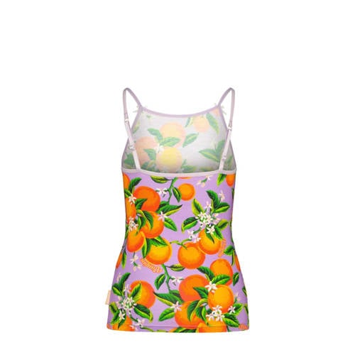 VINGINO singlet + short Orange lila oranje Top + short Paars Meisjes Stretchkatoen Ronde hals 98 104