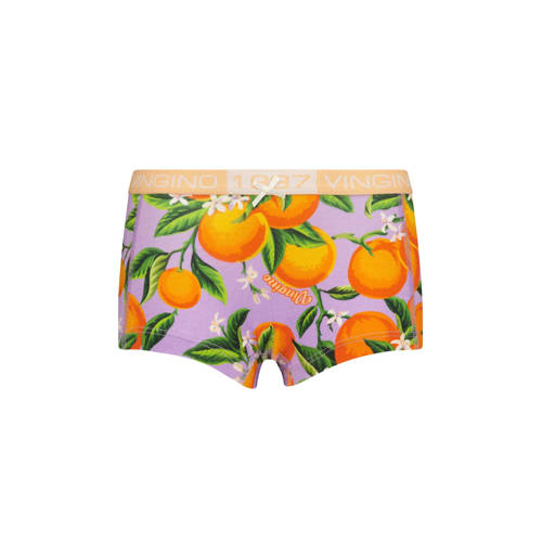 VINGINO short Fruit set van 5 lila oranje multicolor Slip Paars Meisjes Stretchkatoen 170 176