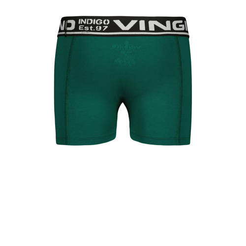 VINGINO boxershort Stripe set an 3 groen lichtgroen Jongens Stretchkatoen 110 116