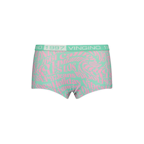 VINGINO bh top + 2 shorts Holiday mintgroen roze Top + short Meisjes Stretchkatoen Ronde hals 98 104