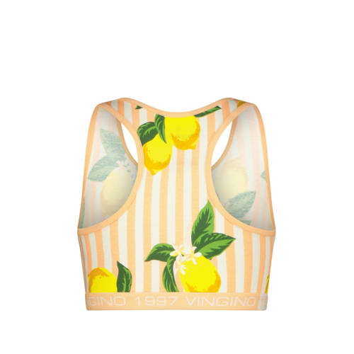 VINGINO bh top + short Lemons Oranje Meisjes Stretchkatoen Ronde hals All over print 98 104
