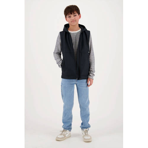 VINGINO bodywarmer Tjez zwart Jongens Polyester Capuchon Effen 116