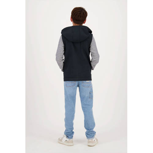 VINGINO bodywarmer Tjez zwart Jongens Polyester Capuchon Effen 116
