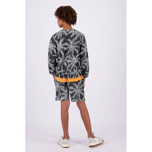 VINGINO sweater Nintas met all over print grijs ecru All over print 140