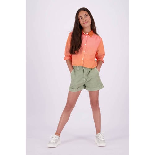 VINGINO casual short Riska olijfgroen Korte broek Meisjes Katoen Effen 128