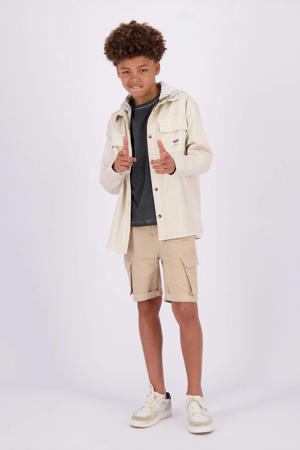Vingino LEUR - Overhemd - mettalic grey/zwart