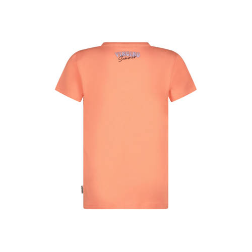 VINGINO T-shirt met printopdruk oranje Meisjes Katoen Ronde hals Printopdruk 128