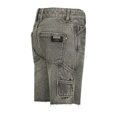 VINGINO denim bermuda Constanzo grey vintage Korte broek Grijs Effen 134