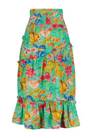 thumbnail: Vingino gebloemde rok Qisanne groen/multicolor
