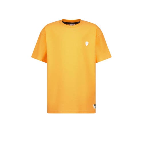 Vingino T-shirt oranje Jongens Stretchkatoen Ronde hals Effen