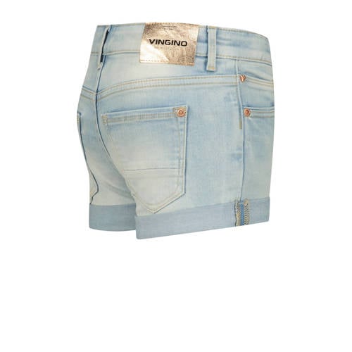 VINGINO denim short Damara light indigo Korte broek Blauw Meisjes Polyester 128