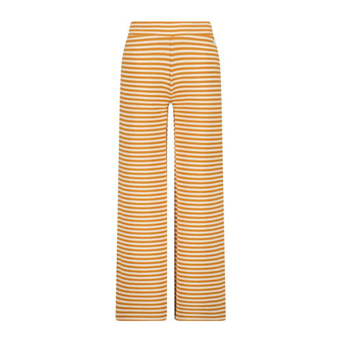 VINGINO gestreepte broek Sila lichtbruin wit Meisjes Polyester Streep 128