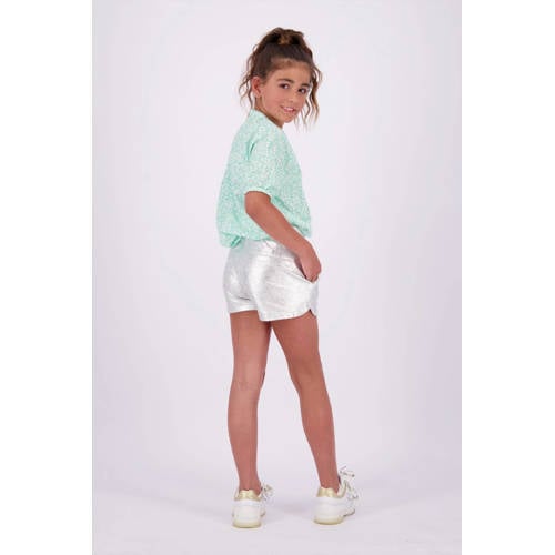 VINGINO metallic casual short Rinny zilver metallic Korte broek Meisjes Katoen 152