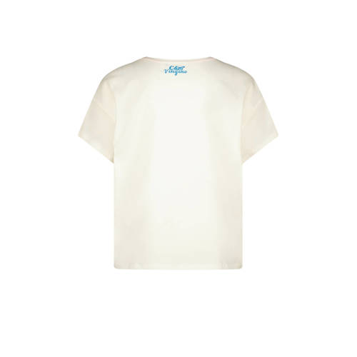 VINGINO T-shirt Hilya met printopdruk wit Meisjes Katoen Ronde hals Printopdruk 128