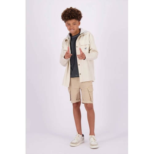 VINGINO cargo short Ribu beige Korte broek Jongens Katoen Effen 152