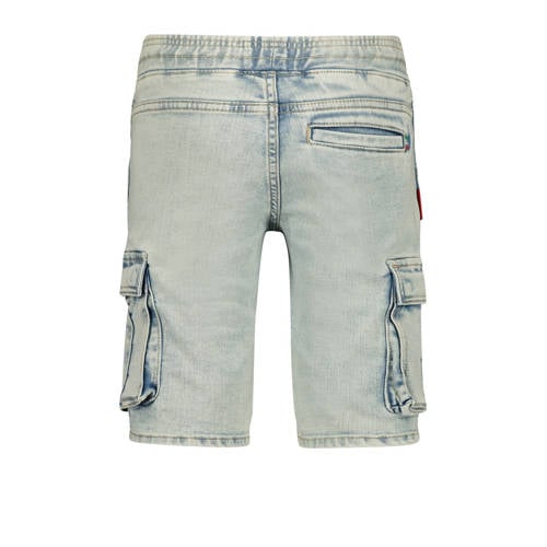 VINGINO cargo short Cecario light vintage Korte broek Blauw Jongens Stretchdenim 152