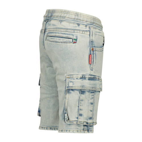 VINGINO cargo short Cecario light vintage Korte broek Blauw Jongens Stretchdenim 152