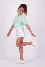 thumbnail: Vingino blouse Lirette met all over print mintgroen/wit