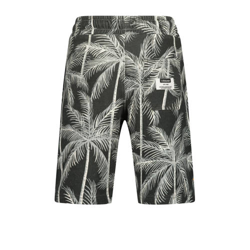 VINGINO sweatshort met all over print grijsblauw lichtgrijs Korte broek 128