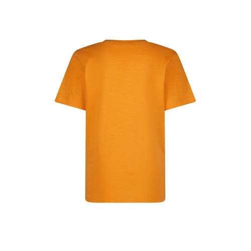 VINGINO T-shirt met logo oranje Jongens Katoen Ronde hals Logo 128