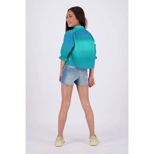 VINGINO denim short Daizy mid blue wash Korte broek Blauw Meisjes Stretchdenim 128
