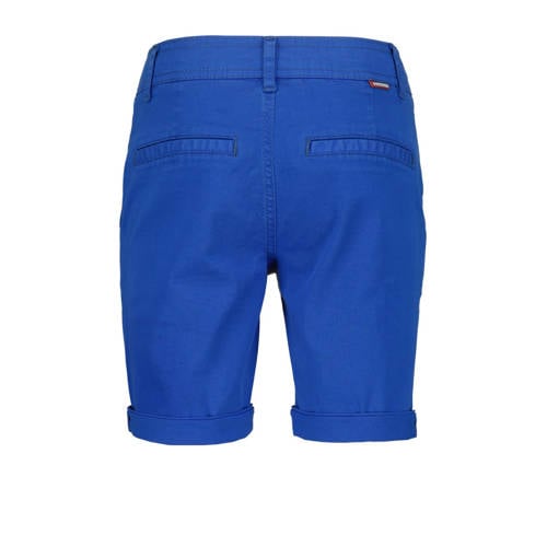 VINGINO regular fit chino short Taormina hardblauw Korte broek Jongens Stretchkatoen 92